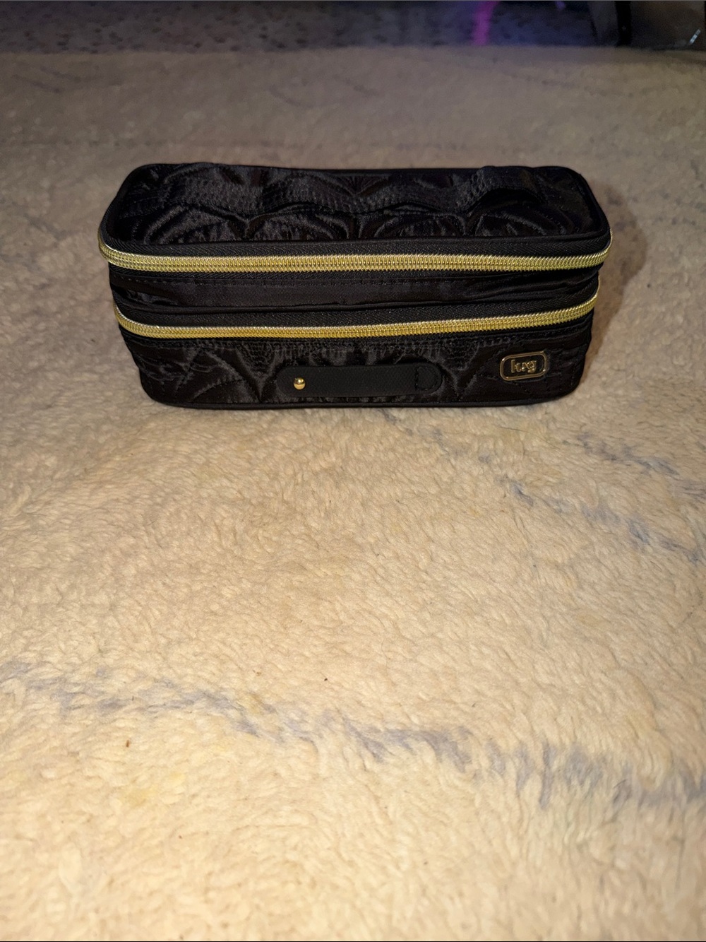 lug Wicked Black Double Decker Cosmetic Case